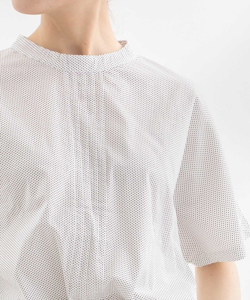 tシャツ Cloche USコットンフロントピンドットトップス レディース nop de nod tシャツ Cloche USコットンフロントピンドット