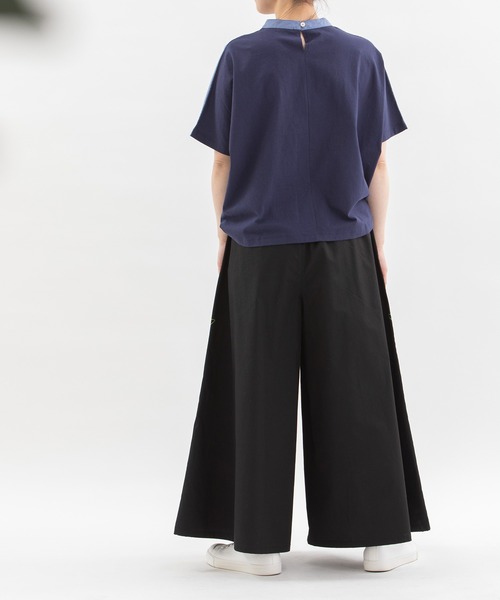 tシャツ Cloche USコットンフロントピンドットトップス レディース nop de nod tシャツ Cloche USコットンフロントピンドット