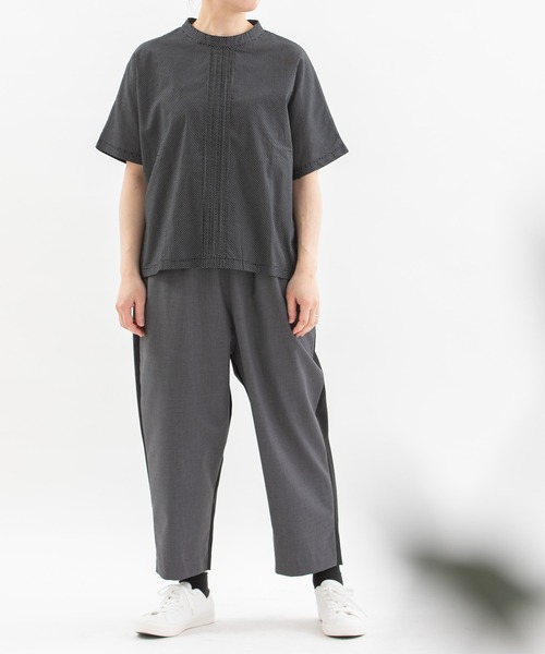 Cloche USコットンフロントピンドットトップス nop de nod tシャツ Cloche USコットンフロントピンドット