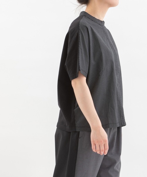 Cloche USコットンフロントピンドットトップス nop de nod tシャツ Cloche USコットンフロントピンドット