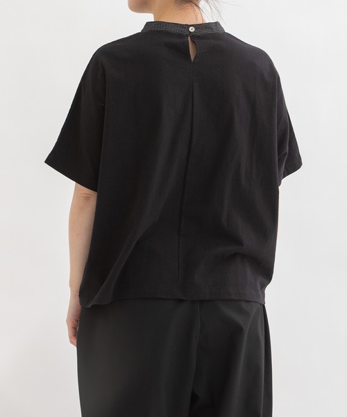 Cloche USコットンフロントピンドットトップス Cloche USコットンフロントピンドットトップス（nop de nod）の