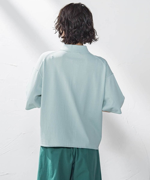 la.f（ラ・エフ） ニット セーター ポケット付き襟ニット「手洗い