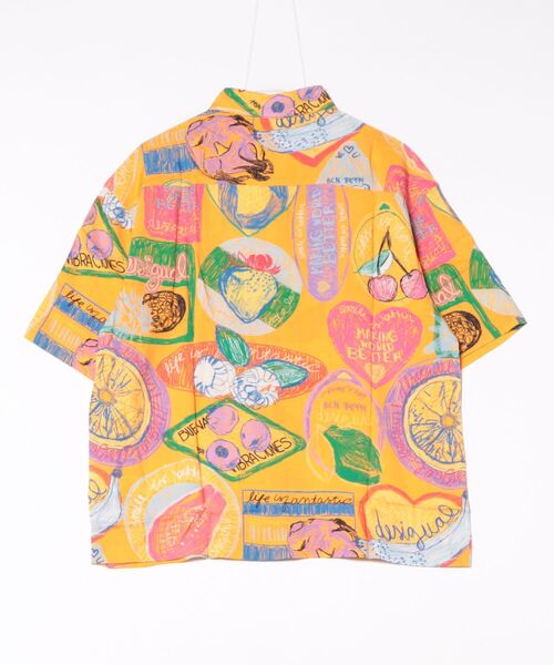 Desigual シャツ フルーツポップアート半袖シャツ メンズ Desigual シャツ フルーツポップアート半袖シャツ メンズ