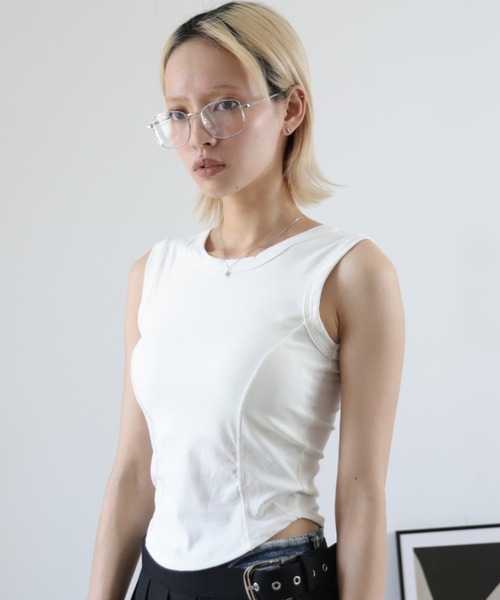 ULYSSES タンクトップ ノースリーブ 「ブラトップ」カップ付きタンク