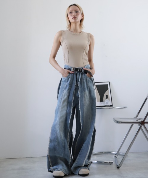 ULYSSES タンクトップ ノースリーブ 「ブラトップ」カップ付きタンク
