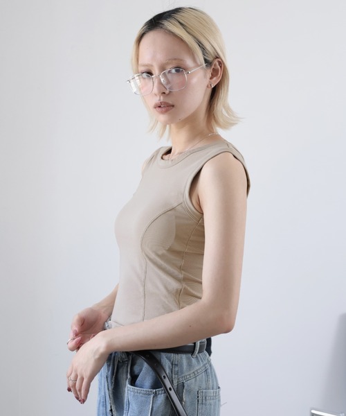 ULYSSES タンクトップ ノースリーブ 「ブラトップ」カップ付きタンク