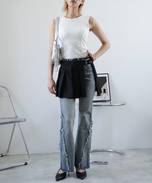 ULYSSES タンクトップ ノースリーブ 「ブラトップ」カップ付きタンク