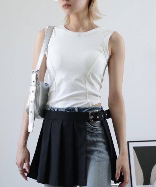 ULYSSES タンクトップ ノースリーブ 「ブラトップ」カップ付きタンク