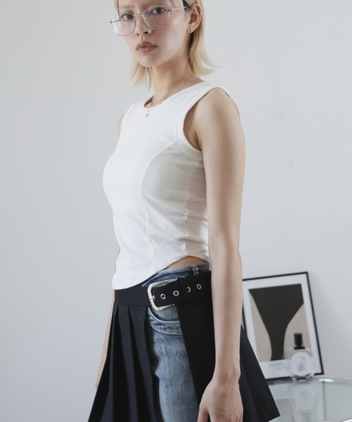 ULYSSES タンクトップ ノースリーブ 「ブラトップ」カップ付きタンク