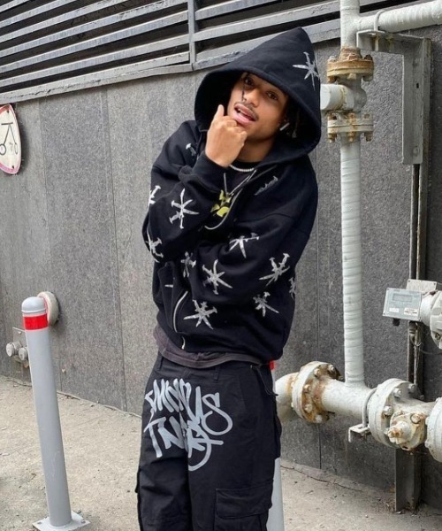 unknown london 黒ジップパーカー UNKNOWN LONDON 「UNKNOWN LONDON」 ジップアップパーカー X