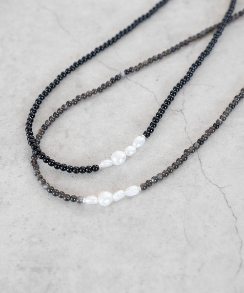 SENTI（センティ） ネックレス NATURAL STONE＆PEARL NECKLACE 天然石 