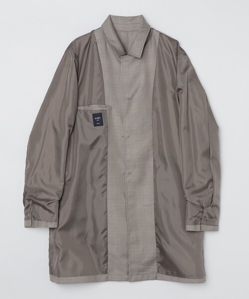 「SHIPS Colors」 ステンカラーコート MEDIUM ベージュ メンズ_画像4