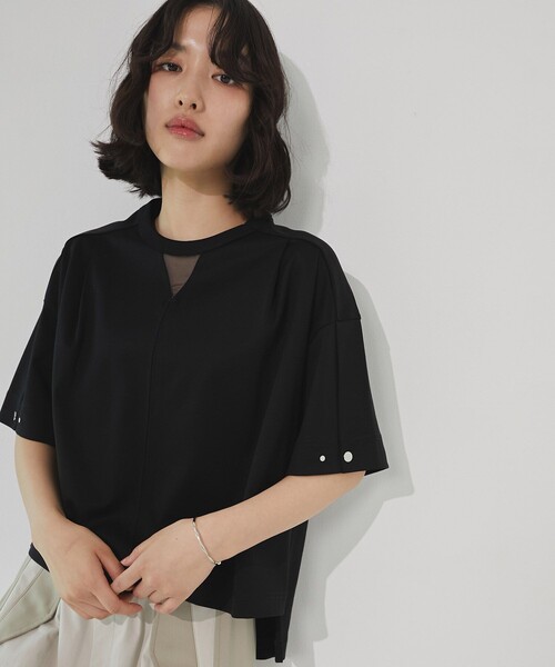 tシャツ シルケットオーバーサイズTシャツ｜ウォッシャブル/半袖/オフィスカジュアル/夏服 レディース