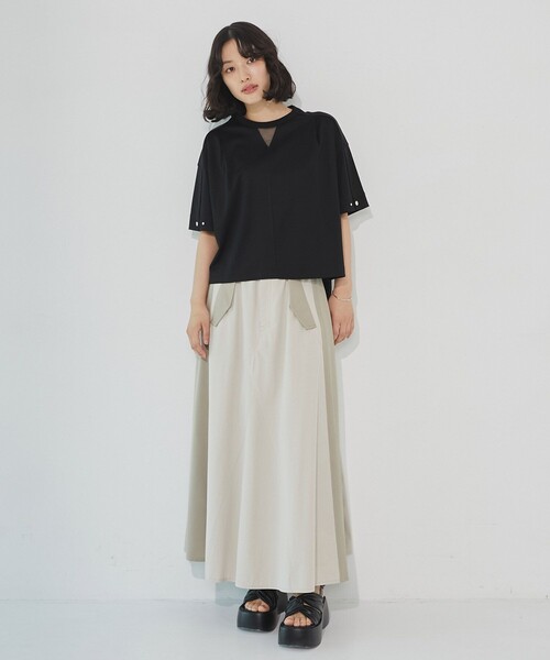 tシャツ 「残りわずか！」シルケットオーバーサイズTシャツ｜ウォッシャブル/半袖/オフィスカジュアル/夏服 レディースの画像