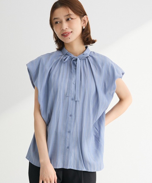ELENCARE DUE ブラウス シャツ ・ELENCARE ボウタイフレンチ
