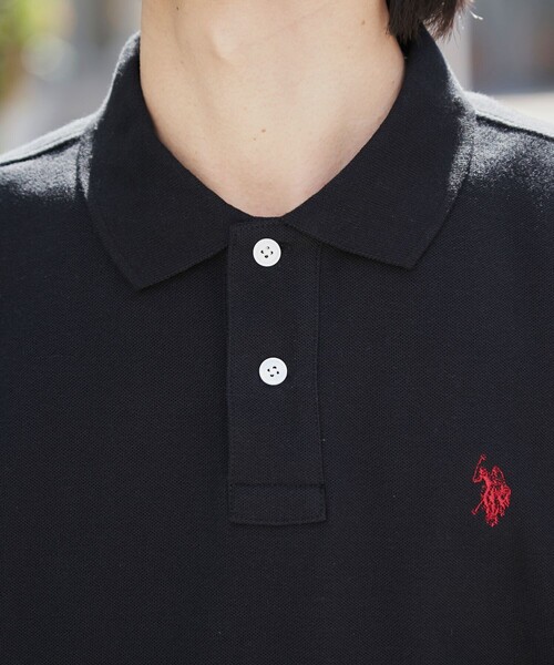 「FREAK'S STORE」 「U.S.POLO ASSN.」半袖ポロシャツ MEDIUM グリーン メンズ
