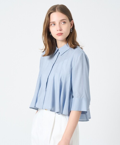 【アナイ】薄手シャツ・ブラウス ANAYI ブラウス シャツ ボイルタックシャツブラウス レディース