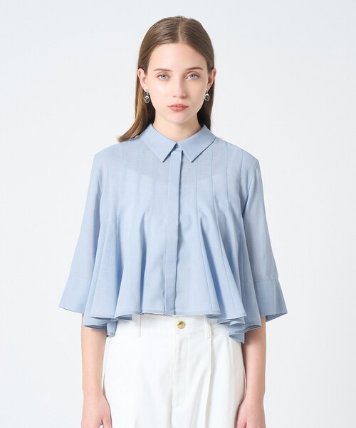ANAYI フリル付きボタンシャツ 楽天市場】【SALE／50%OFF】ミニドットフリル ブラウス ANAYI