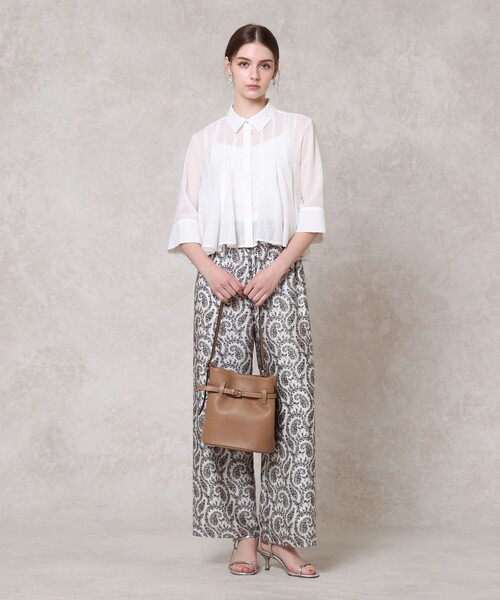 ANAYI（アナイ） ブラウス シャツ ボイルタックシャツブラウス