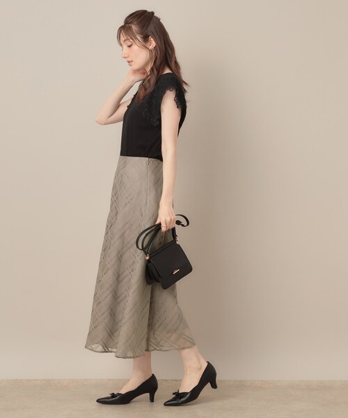美品 ebure シアーチェックオーガンジー プリーツ スカート 97900円 美品 ebure シアーチェックオーガンジー プリーツ スカート