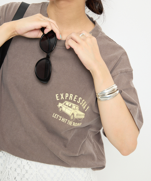 tシャツ TENNESSEE /テネシーリバー SLOBE別注 ダメージロゴTEE レディース