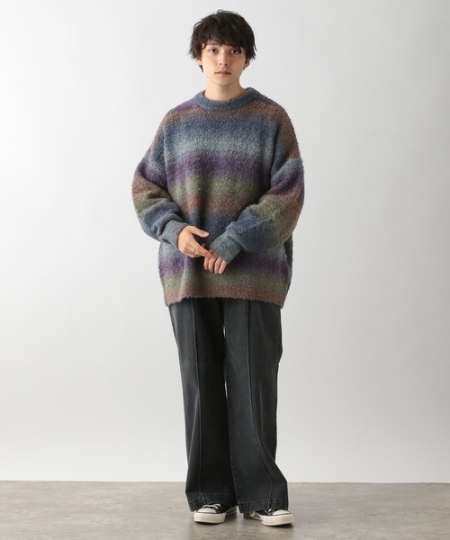 「RAGEBLUE」 加工デニムパンツ LARGE ブルー系その他 メンズ