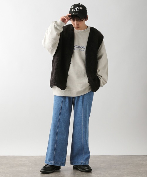 「RAGEBLUE」 加工デニムパンツ LARGE ブルー系その他 メンズ