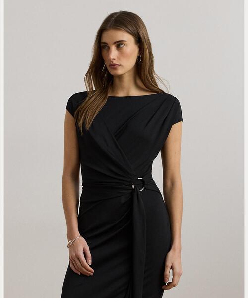 【新品未使用】Ralph Lauren ブラック パーティードレス サイズ0 □未使用品□LAUREN RALPH LAUREN ローレン ラルフローレン