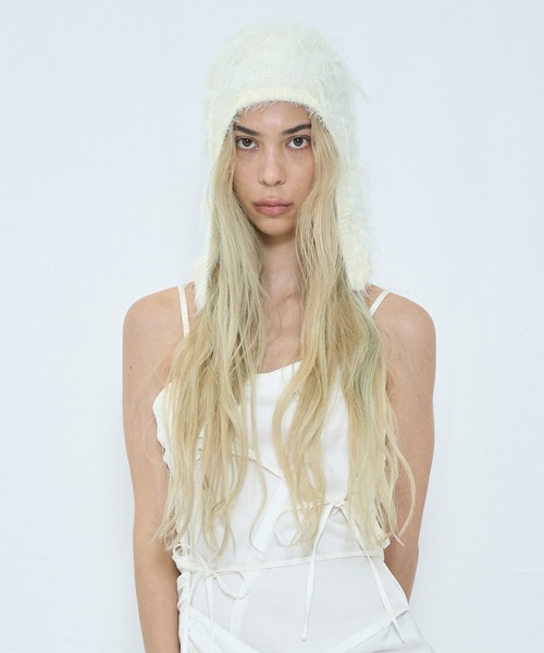 VIAVANDA ニット帽 ニットキャップ FLUFFY BEANIE レディース