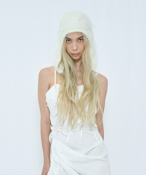VIAVANDA ニット帽 ニットキャップ FLUFFY BEANIE レディース
