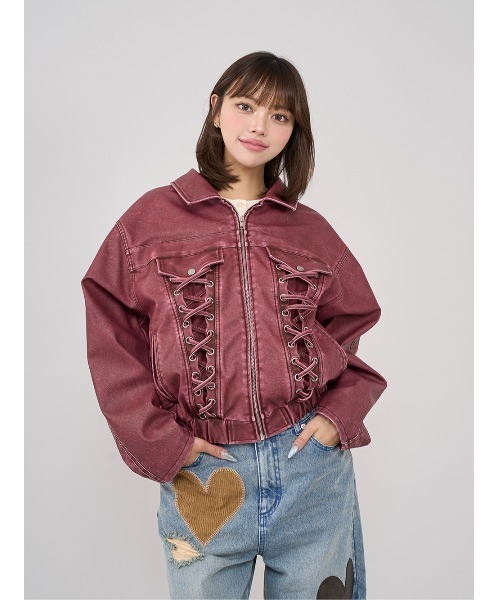 Darich（ダーリッチ） コート アウター ラインレザーオーバー