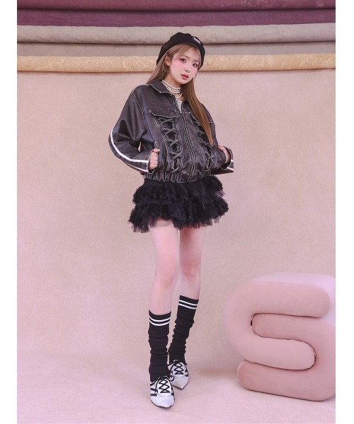 Darich（ダーリッチ） コート アウター ラインレザーオーバー