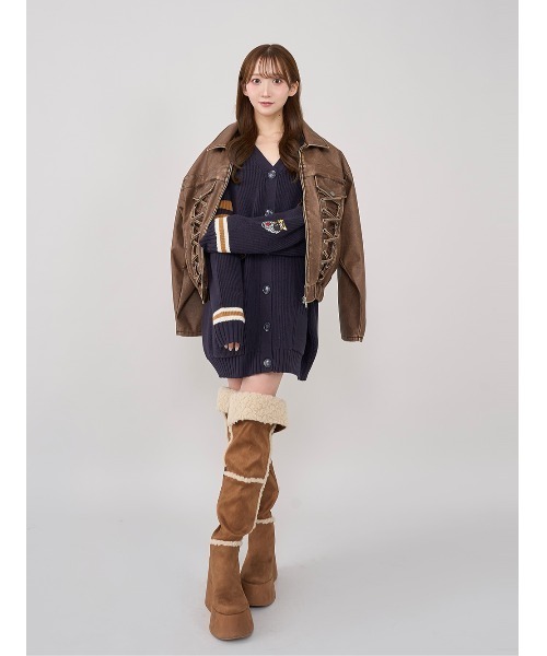 Darich（ダーリッチ） コート アウター ラインレザーオーバー