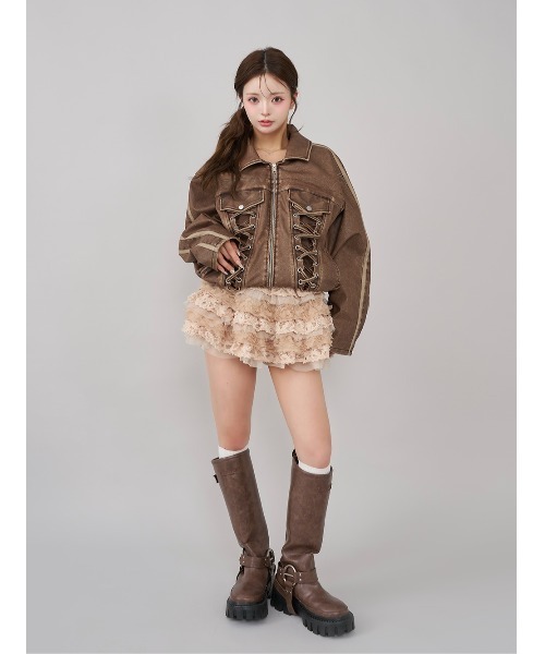 ジャケット・アウター darich Darich（ダーリッチ） コート アウター ラインレザーオーバー