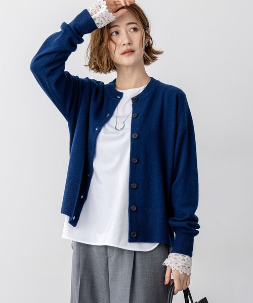 ニット セーター 「見上愛さん着用/STORY掲載」ピュアカシミヤ クルー