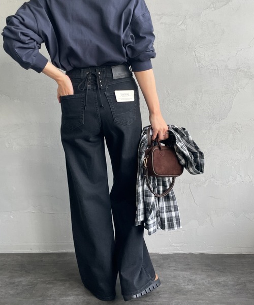 SOMETHING（サムシング） ジーンズ デニム デニムパンツ LISA レース