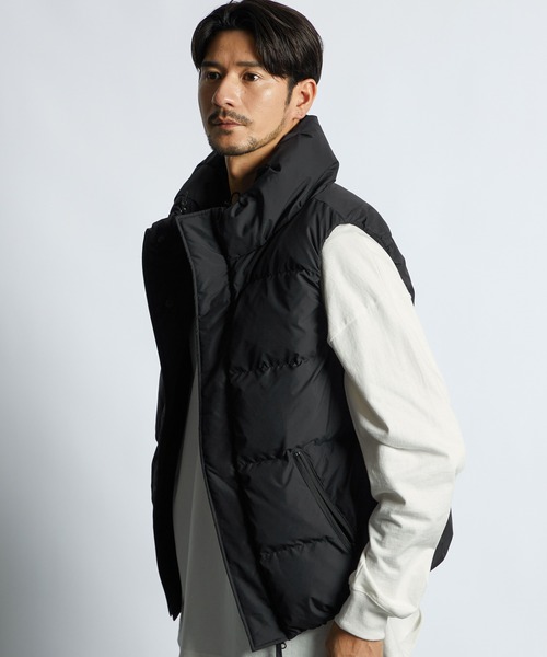 MY0524■LANVINSPORTS■ランバンスポーツ ダウンベスト 42 LANVIN en Bleu ブルゾン アウター ボリュームネック シンプル ダウン