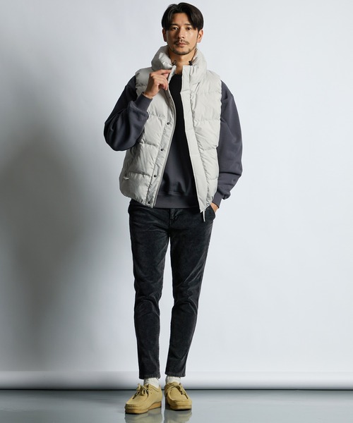 LANVIN en Bleu ブルゾン アウター ボリュームネック シンプル ダウン