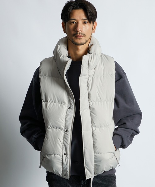 LANVIN en Bleu ブルゾン アウター ボリュームネック シンプル ダウン