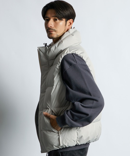 LANVIN en Bleu ブルゾン アウター ボリュームネック シンプル ダウン