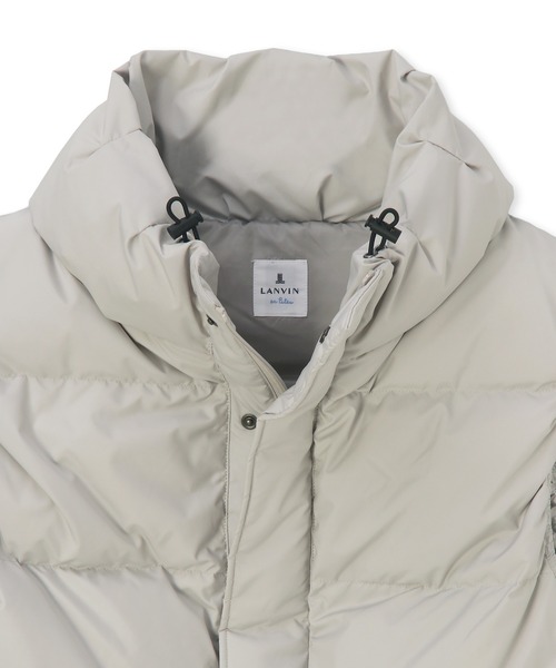 フード付きダウンベスト　ランバンコレクション グランドパーク Grand PARK 撥水フード付きダウンベスト （46カーキ