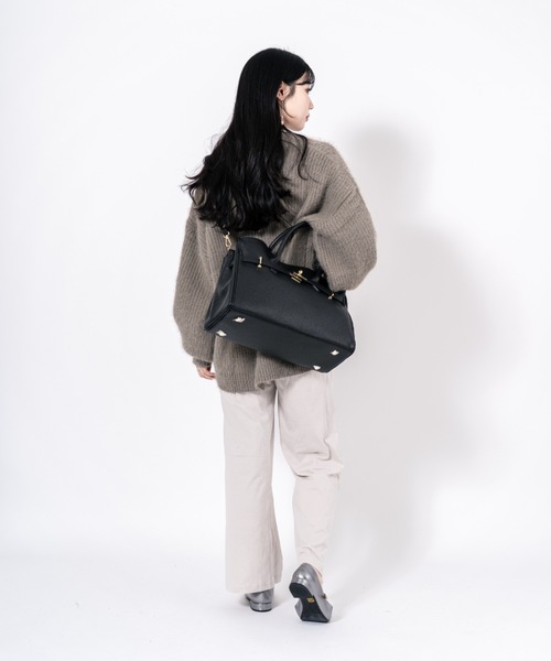 ★新品★AULENTTI 2way ショルダーバッグ　ブラック AULENTTI（オウレンティ） ショルダーバッグ バッグ 「AULENTTI