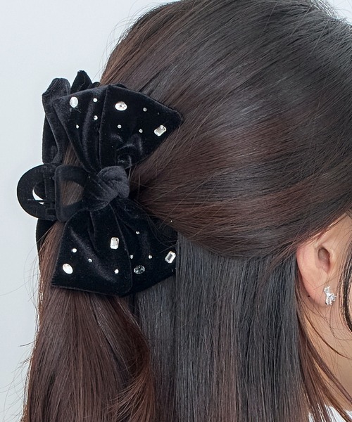 Heartdance（ハートダンス） ヘアクリップ ちらばせビジューベロア