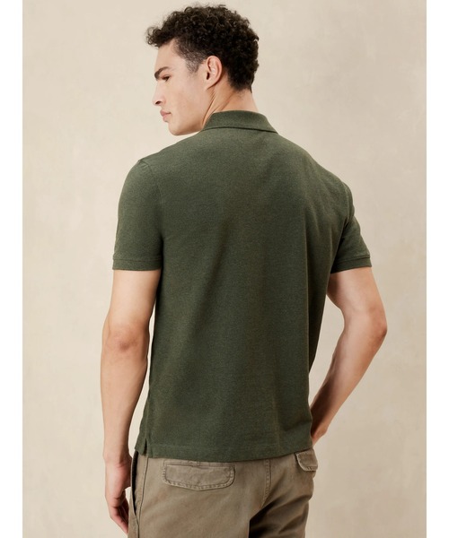 「BANANA REPUBLIC FACTORY STORE」 半袖ポロシャツ S ブラック メンズ_画像4