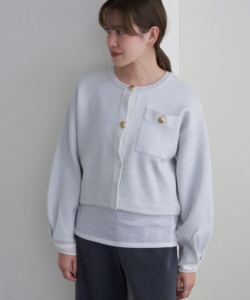 SHENERY（シーナリー） カーディガン ラメニットカーディガン