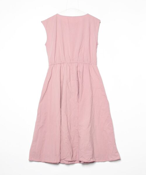 「JUNOAH」 ノースリーブワンピース M ピンク レディース_画像2