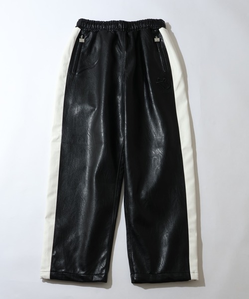 FUBU（フブ） パンツ Faux Leather Track Pants / フォウ レザー