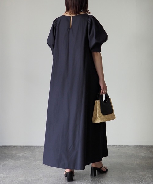 「Riberry」 半袖ワンピース MEDIUM ブラック レディース_画像8