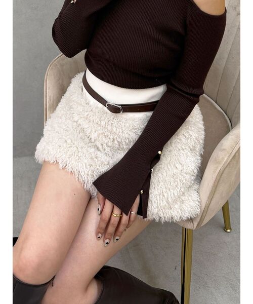 MERCURYDUO（マーキュリーデュオ） スカート プードルファーライクミニ