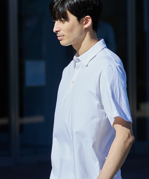 「URBAN RESEARCH ROSSO MEN」 半袖ポロシャツ MEDIUM ホワイト メンズ_画像2